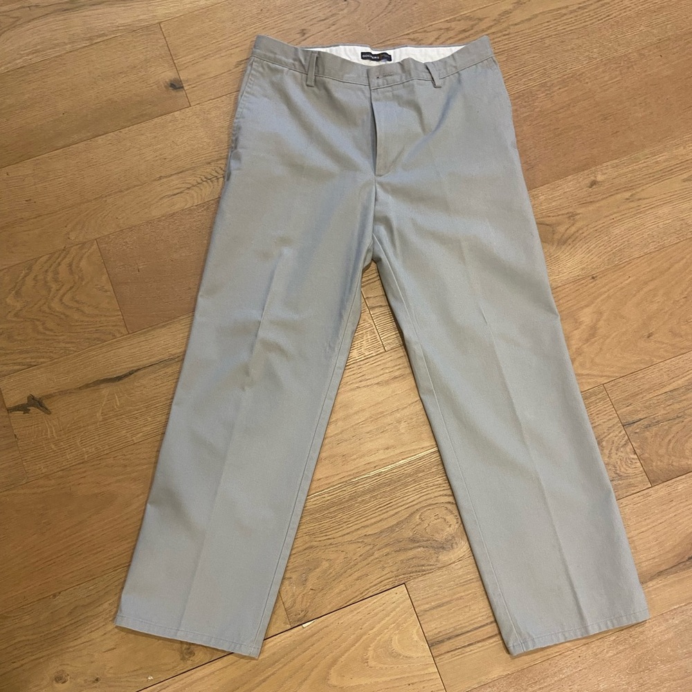 Dockers Light Gray Straight Fit Chinos for Men 34x30